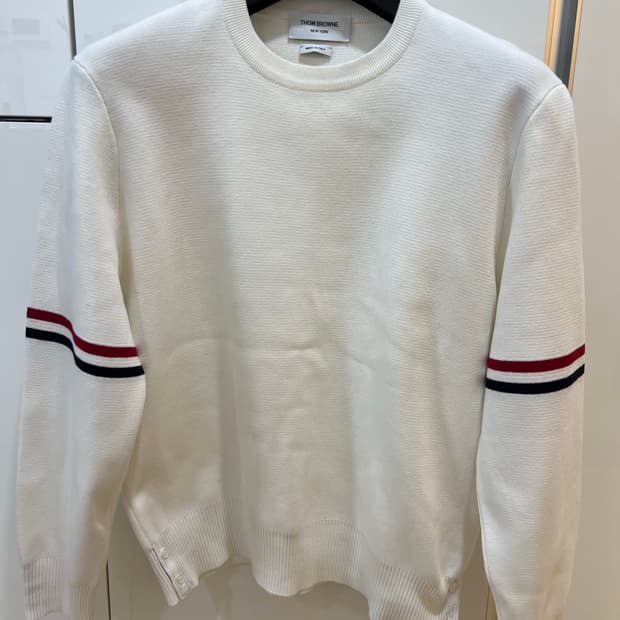 23fw 톰브라운 밀라노스티치 화이트니트 4사이즈