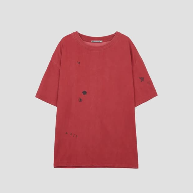 서피스에디션 TATTOO T-SHIRTS RED M