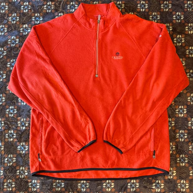 adidas 플리스 하프집업