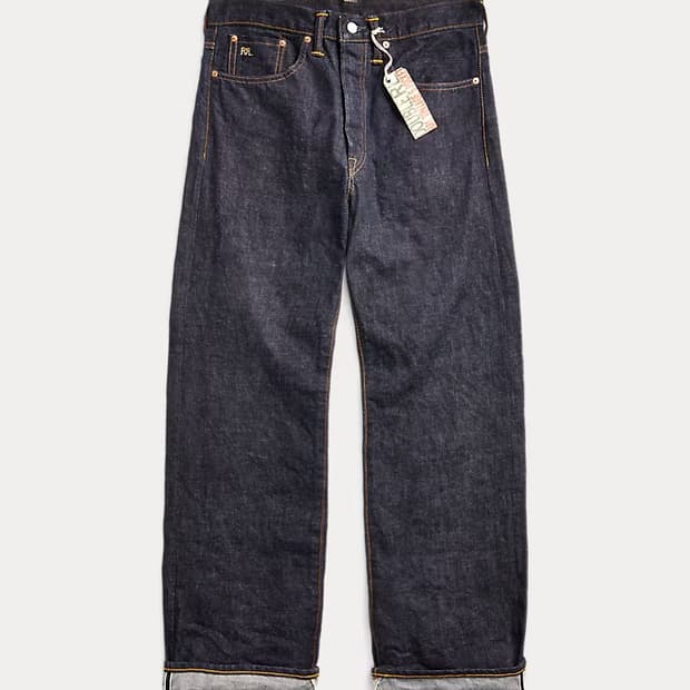 RRL 빈티지 파이브포켓 이스트웨스트 셀비지 진 32/30