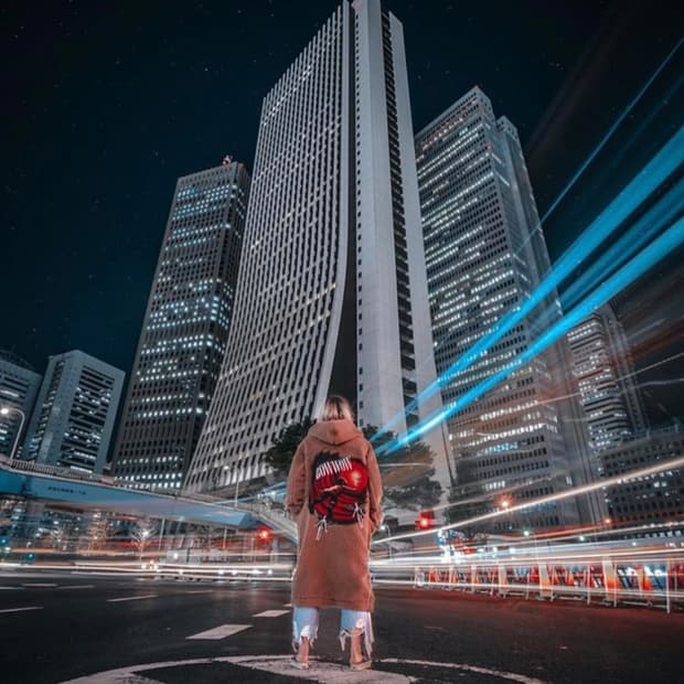 Bowwow 등판 그래픽 더플 코트 / L