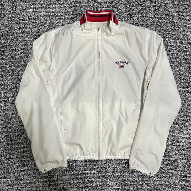 (100) 리복 클래식 화이트 바람막이 자켓