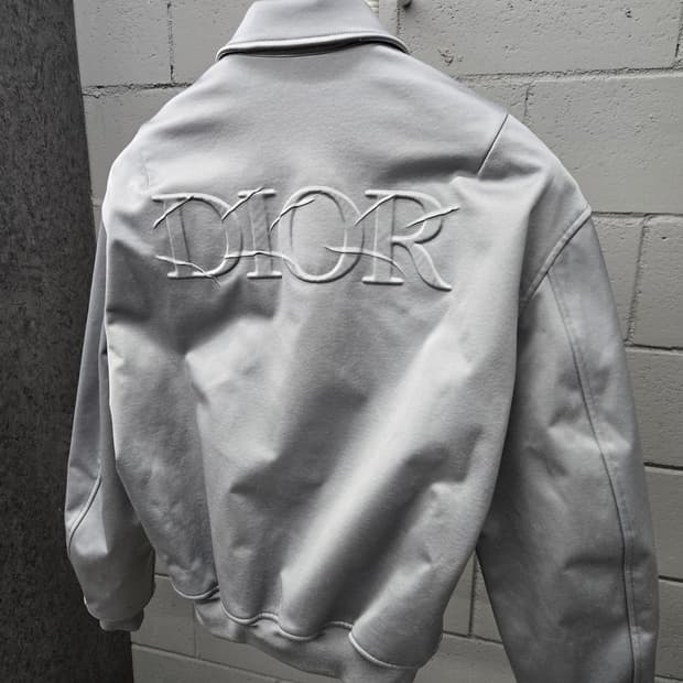 디올 백로고 블루종 자켓 S