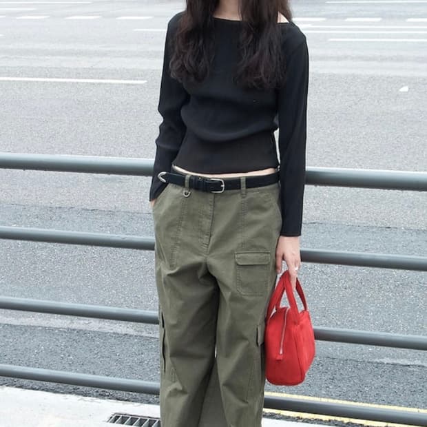 디애퍼처 카펜터 루즈팬츠 카키s