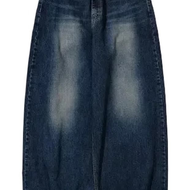 인템포무드 레이지보이 벌룬 핏 데님 딥블루 S