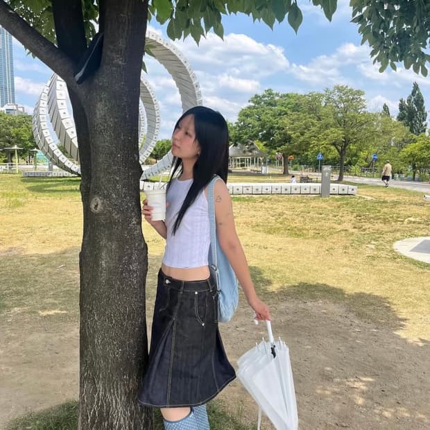 사파리스팟 Two Denim Long Skirts 수선완료