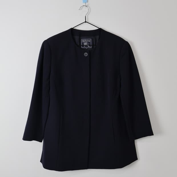 Burberrys Wool Collarless Jacket