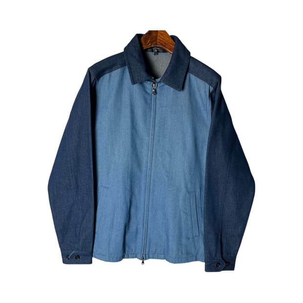 [NO ID] 노 아이디 투톤 데님 집업자켓