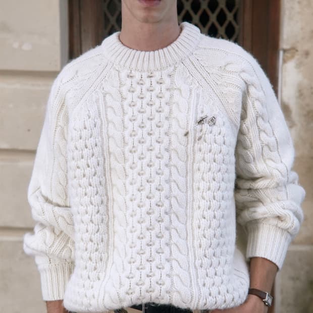 [L] STU 에스티유 아란 니트 크림