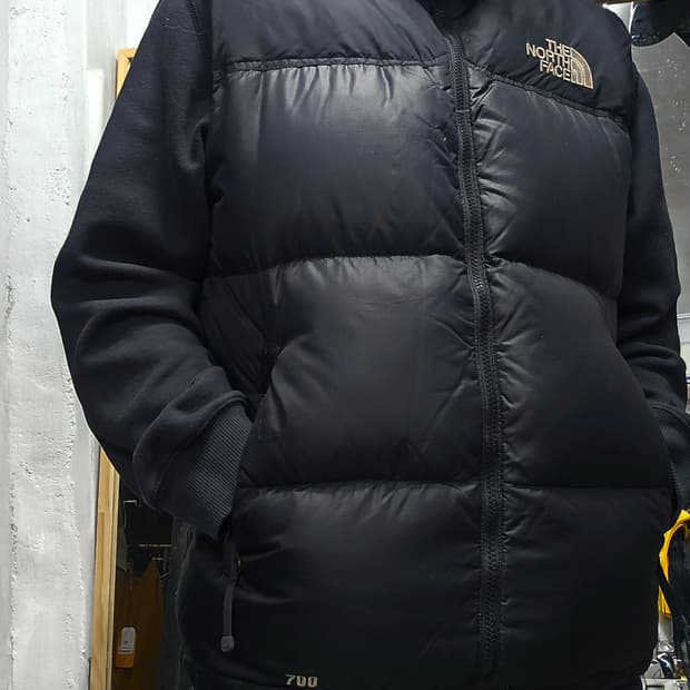 노스페이스 700 블랙 눕시패딩 조끼 100size