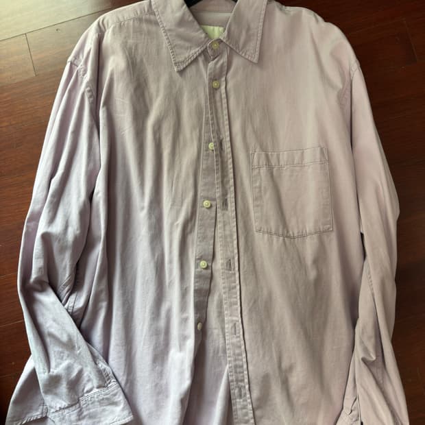 이얼즈어고 포이카셔츠 클래식핏 코튼드릴 오페라 마우브(라벤더) S