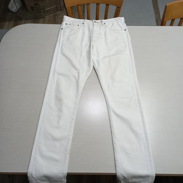 32 POLO Mexico 슬림일자진 크림 버튼플라이 32-257