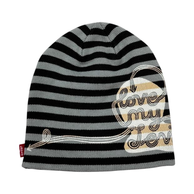 리바이스 빈티지 모리걸 스트라이프 Y2K 비니 모자