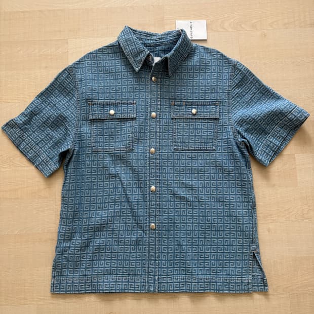 지방시 데님 셔츠 남성 s 새상품