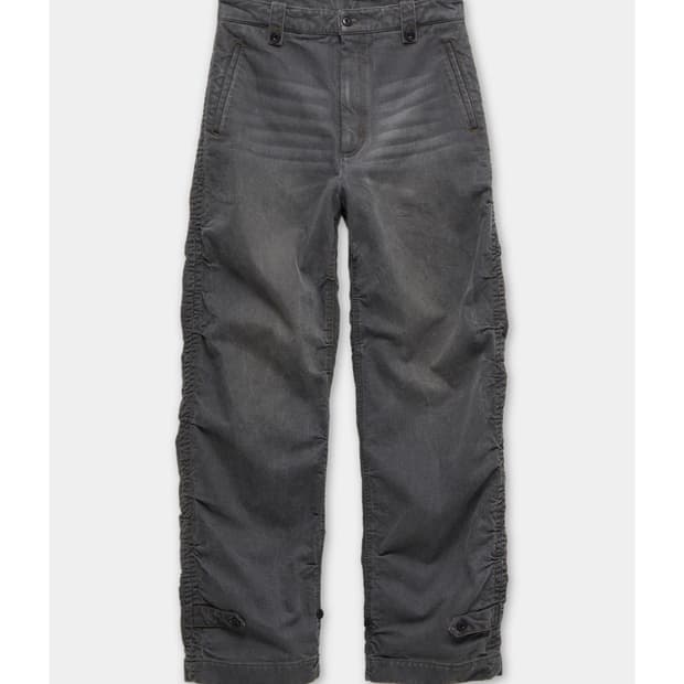 쿠어 셔링 컴벳 데님 트라우져 (스톤그레이)