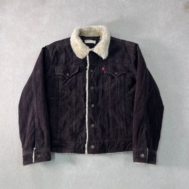 100 리바이스 쉐르파 코듀로이 트러커 자켓