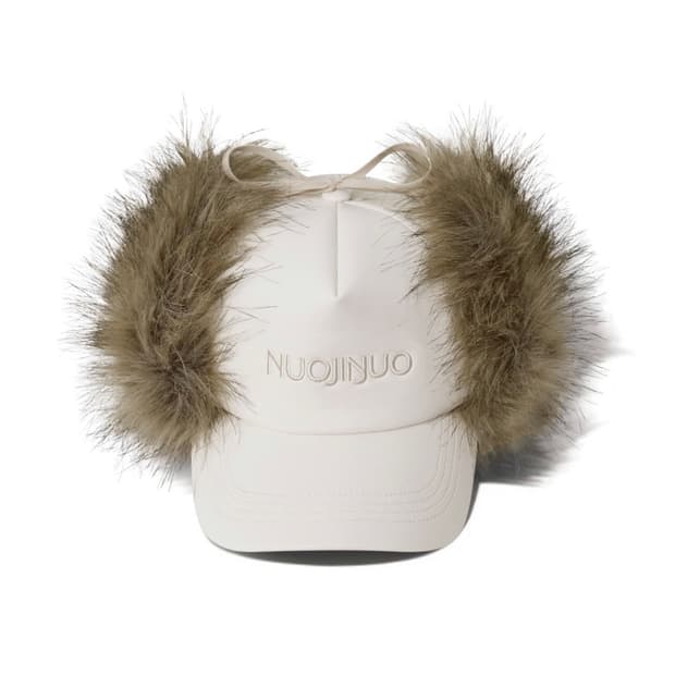 NUOJINUO 털 귀달이 캡모자