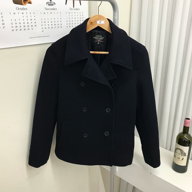 폴로 울 더블 피코트