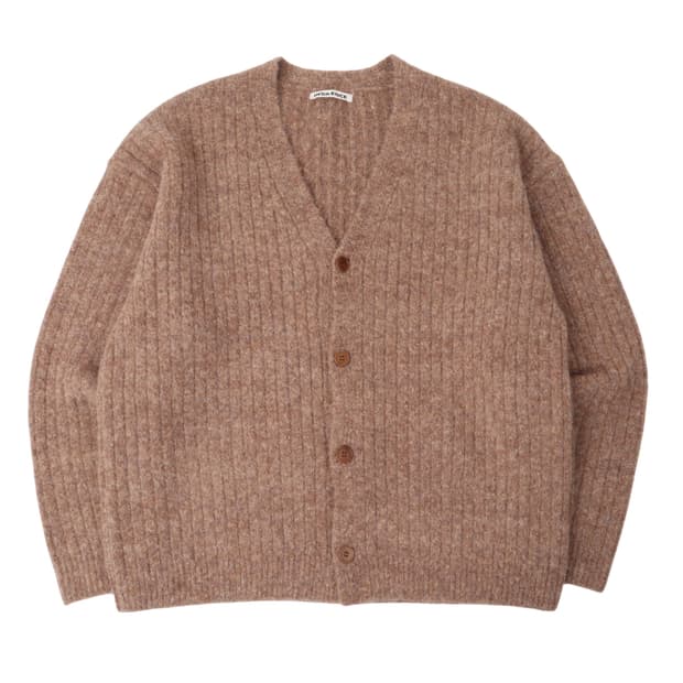 인사일런스 헤어리 니트 가디건