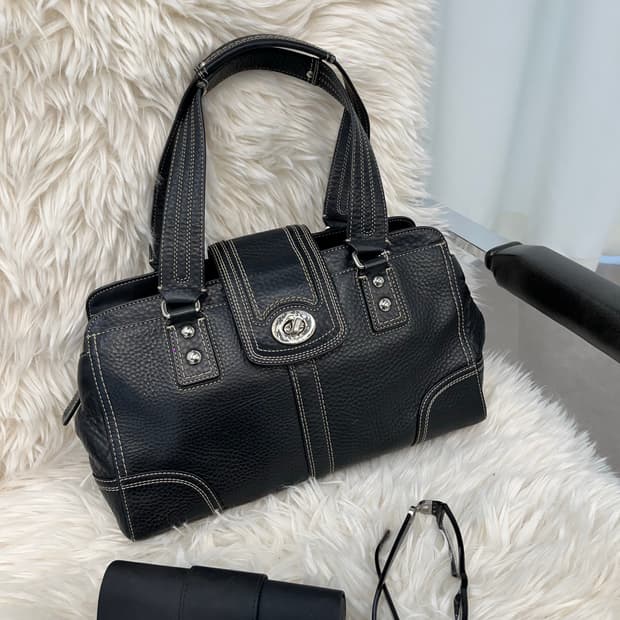 Coach Black Unique Leather Bag