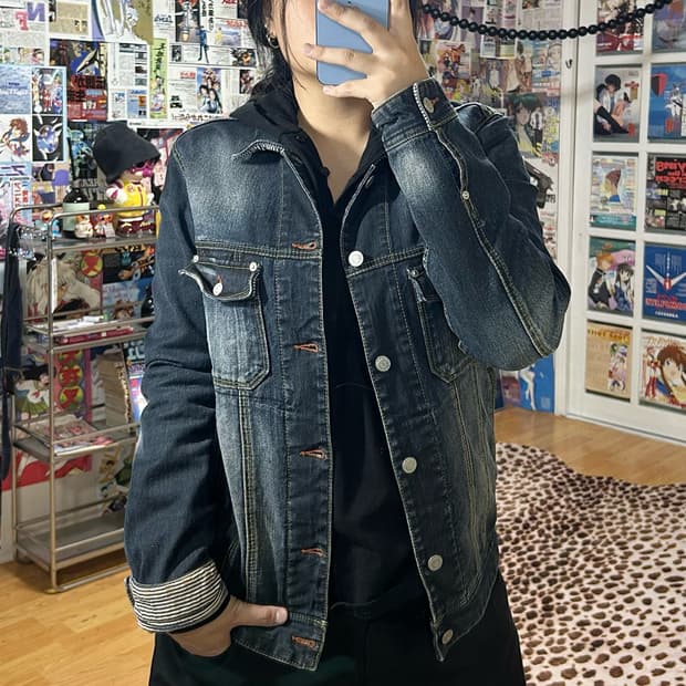 JPN 니콜 클럽 포 맨 워싱 데님 자켓