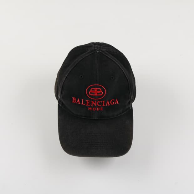 [L] 19FW 발렌시아가 BB모드 워시드 볼캡 모자