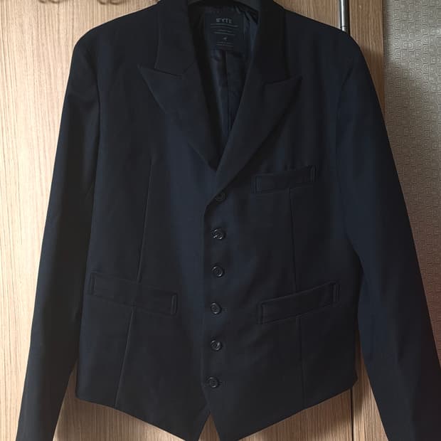 (3,2)22ss요지야마모토 s'yte 베스트 블레이저, 하이웨스트 팬츠