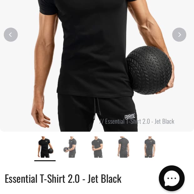 라이즈 에센셜 티셔츠 S