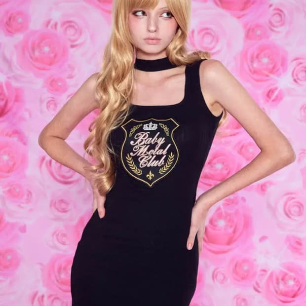 베이비메탈클럽 프린세스 초커 미니 원피스 갸루