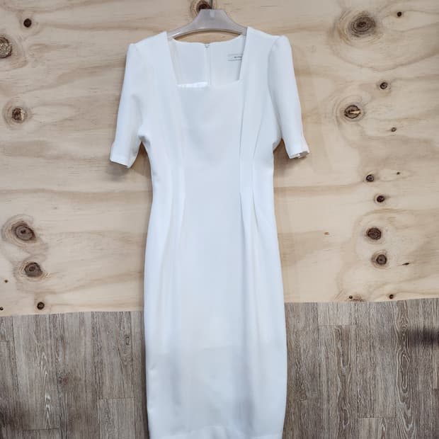 447) 스퀘어넥 반팔 롱원피스