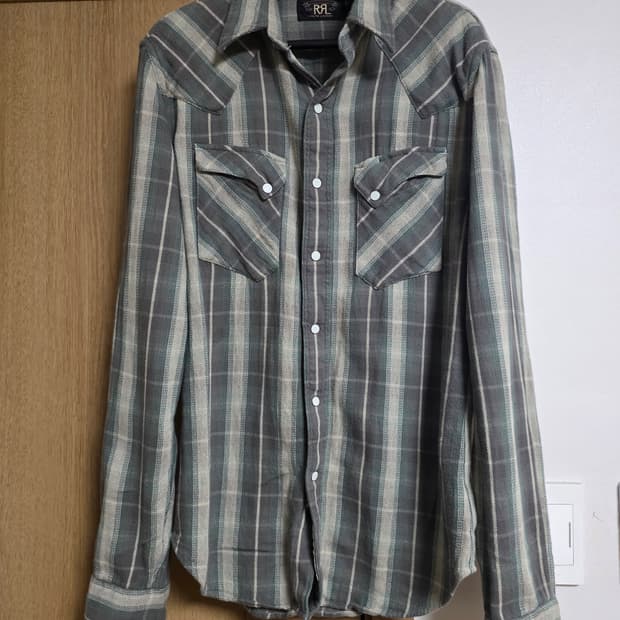 RRL 더블알엘 웨스턴 플래드 체크 셔츠 (S)