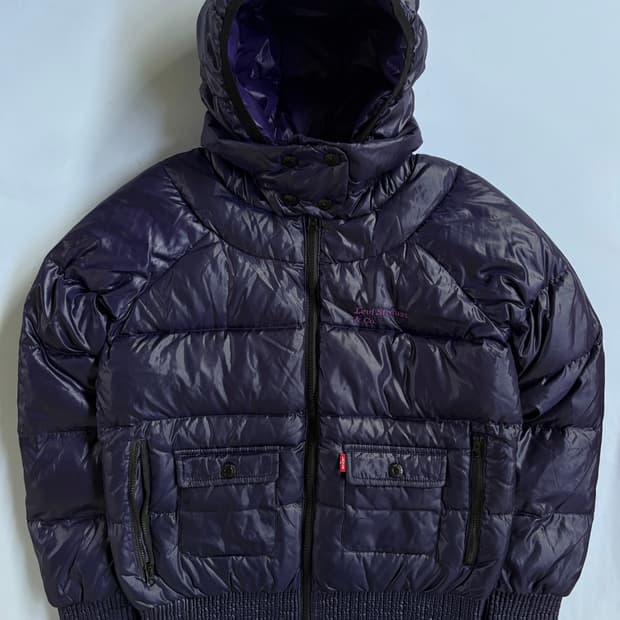 리바이스 빈티지 구스다운 퍼플 패딩