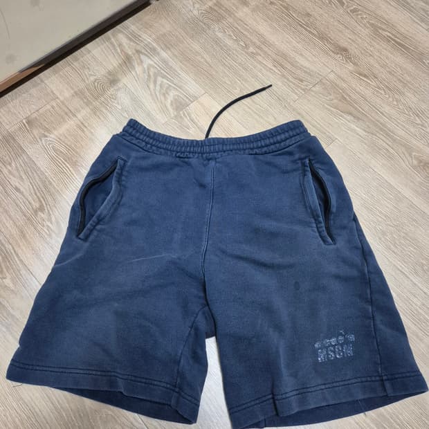 [S] MSGM 네이비 트레이닝 반바지 디아도라 콜라보 100 95