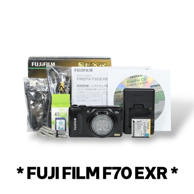  빈티지 디지털 카메라 후지필름 F300 EXR 블랙