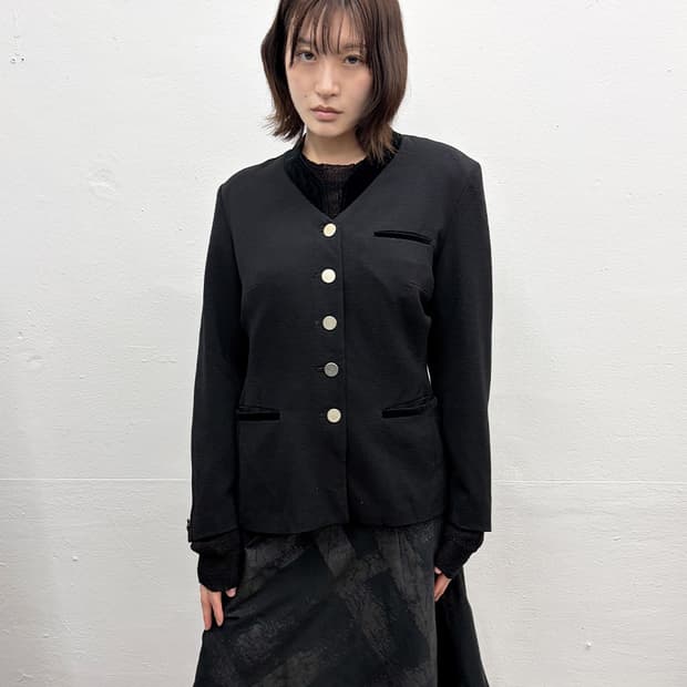 90s 아네스베 논칼라 블레이저