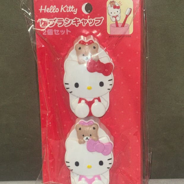 헬로키티 칫솔캡 세트