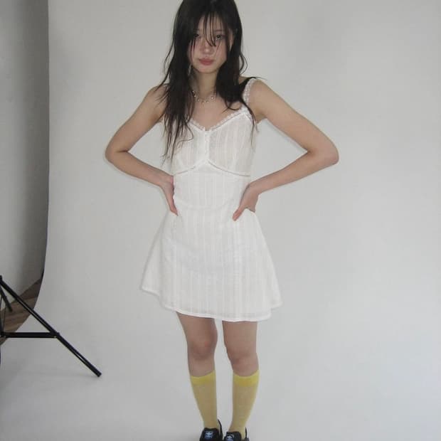 루루서울 white dream mini dress