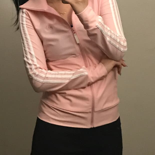 아디다스 20주년 딸기우유 트랙탑 핑크 져지