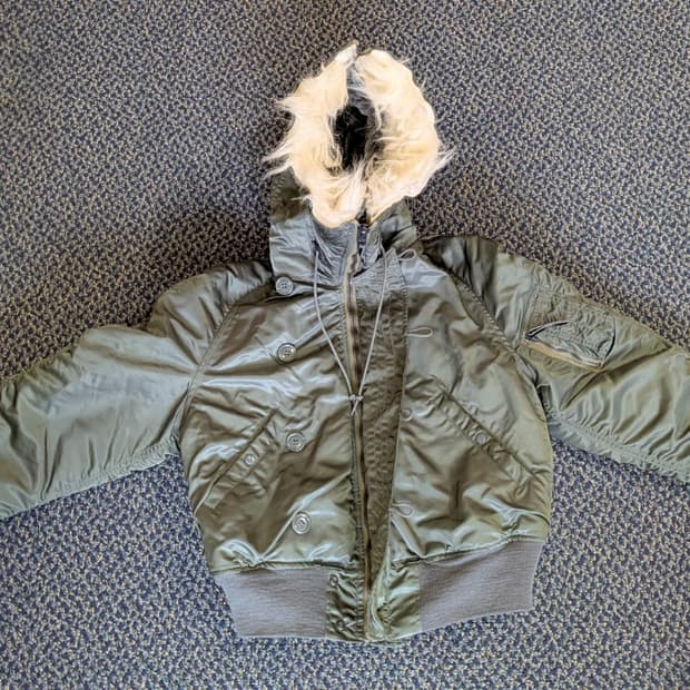 90s 알파 인더스트리 N-2B 플라이트 자켓