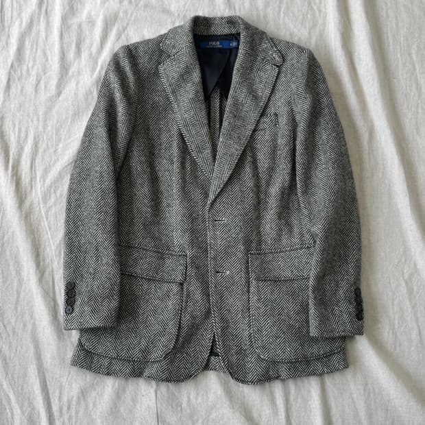 폴로랄프로렌 우먼 헤링본 블레이저 자켓 0