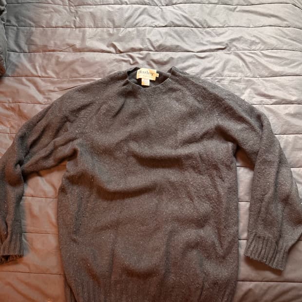 할리오브스코틀랜드 쉐기독 니트 블랙 XL