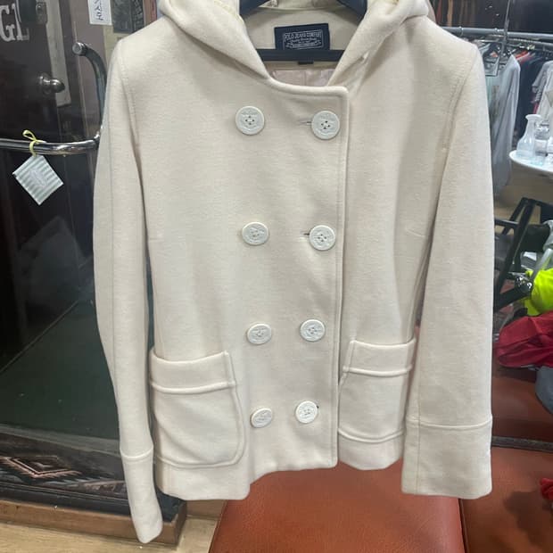 폴로진스(polo jeans) 후드 피코트