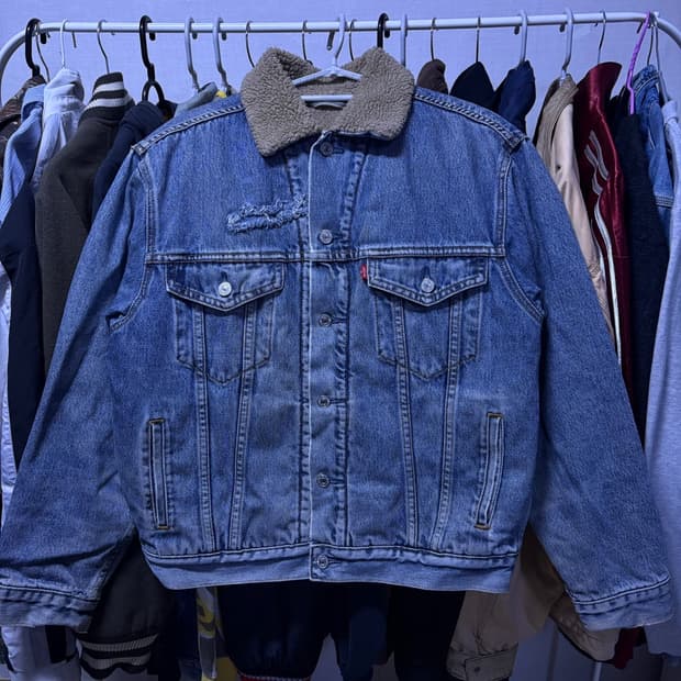 리바이스 데님 쉐르파자켓 m