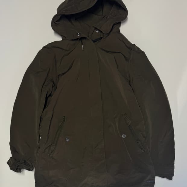 희귀!! 여성 캘빈클라인 미들 스트링 야상 후드 자켓 S