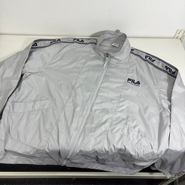 XL 휠라 FILA 라이트그레이 루즈오버핏 경량 바막자켓