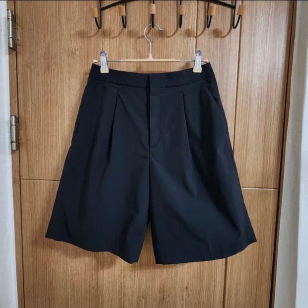 (M)여성 유니클로 띠어리 감탄 턱 이지 쇼츠팬츠 반바지