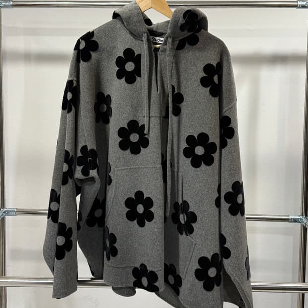 ACNE STUDIOS — Dotav Wool Floral Hoodie