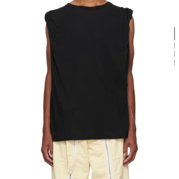 Dries Van Noten 드리스 반 노튼 코튼 슬리브리스 블랙