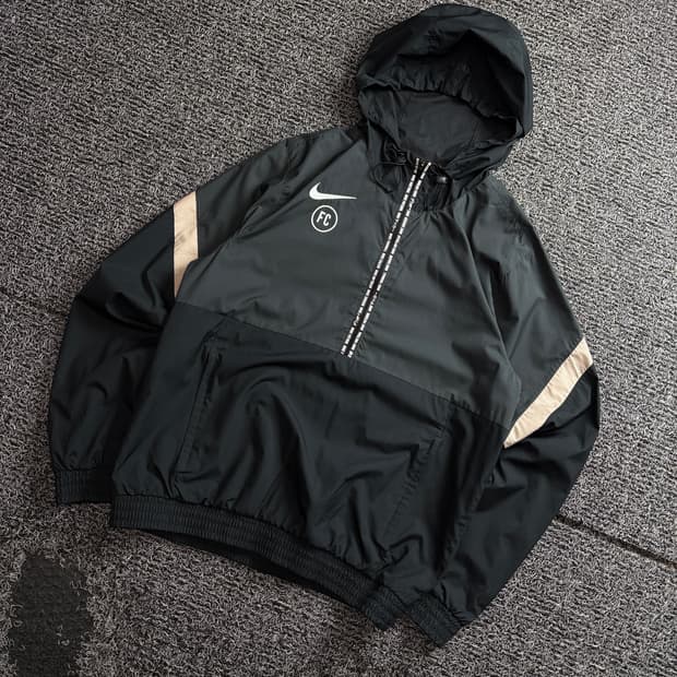 나이키 스우시 블랙 풀오버 우븐 아노락 3551