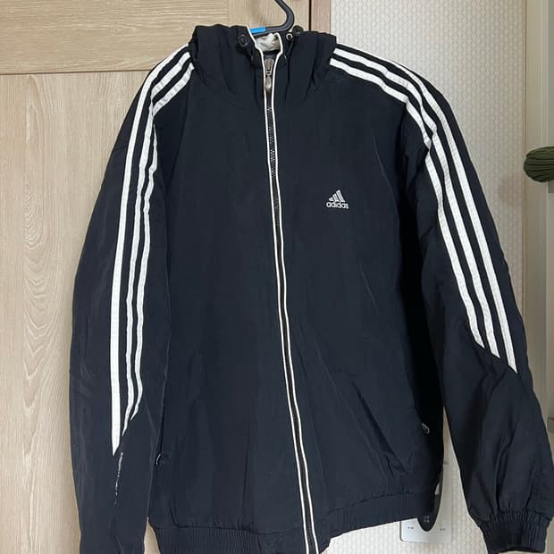 90s 아디다스 올드스쿨 블랙 누빔 점퍼 자켓